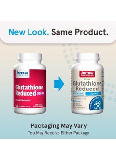 jarrow formulas Glutathione Reduced Capsules 500 mg Intracellular Antioxidant 60'S  - Image 2