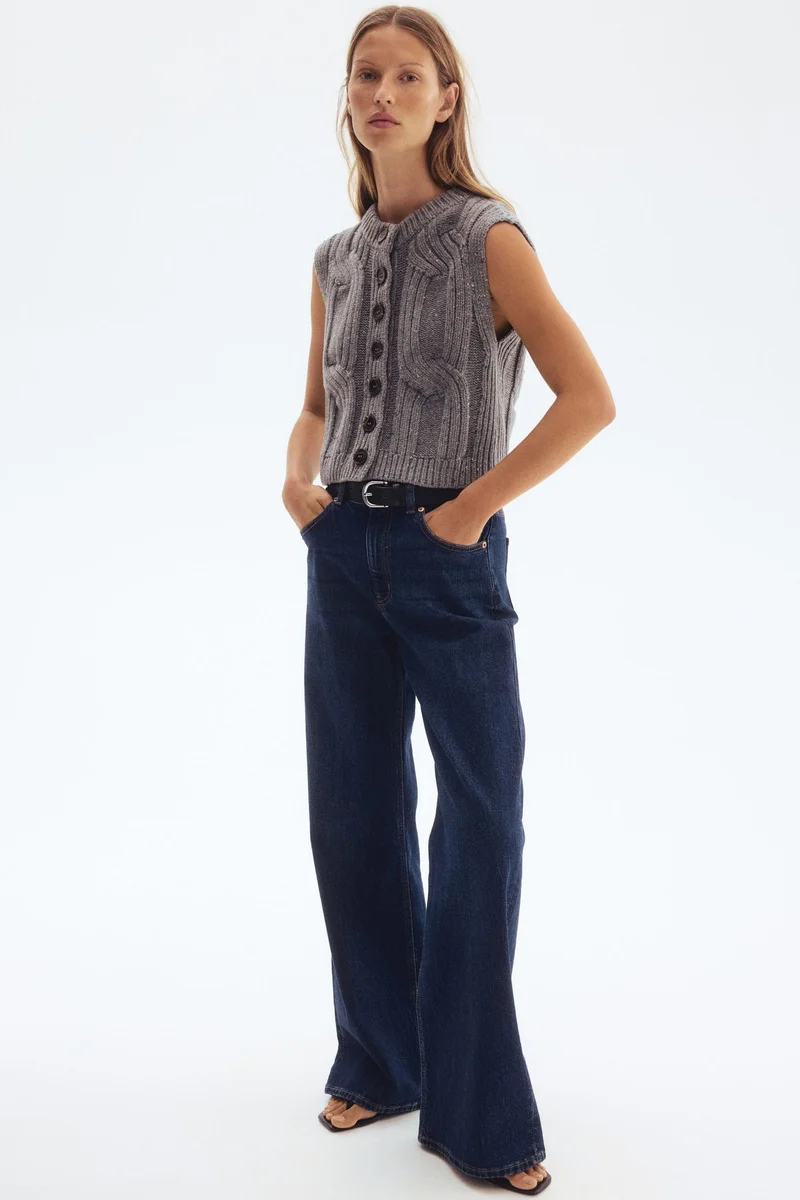 H&M Cable-knit waistcoat