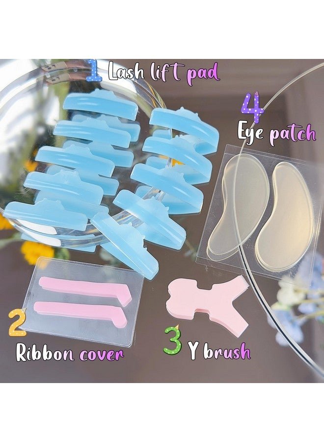 ICONSIAM Lash Lift Shields U Curl Eyelash Perm Rod 5 Size Korean Lifting Pads For Perm And Tint Soft Perming Rods Make Easier Lash Curling Round Lami Lamination Rollers Lift Lashes Up Like Lash Extension - Image 2