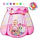 DISHIO Ball Pits with 50 Balls Pop up Tents for Kids with Star Lights Ball Pit for Toddlers Princess Tent Toy for 123 yrs Birthday Gifts for Girls Easy to Assemble and Store 50 Balls Included - Image 4