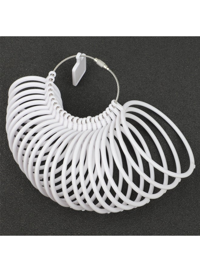 Plastic Bracelet Measuring Ring Wrist Size Measuring Tool Jade Bracelet Ring Size Jade Bracelet Ring Oral Test With Ring-Model:White Bracelet Ring  - Image 2