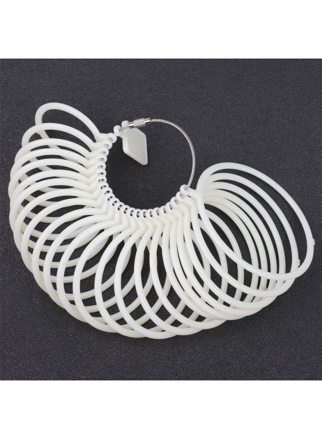 Plastic Bracelet Measuring Ring Wrist Size Measuring Tool Jade Bracelet Ring Size Jade Bracelet Ring Oral Test With Ring-Model:White Bracelet Ring  - Image 4