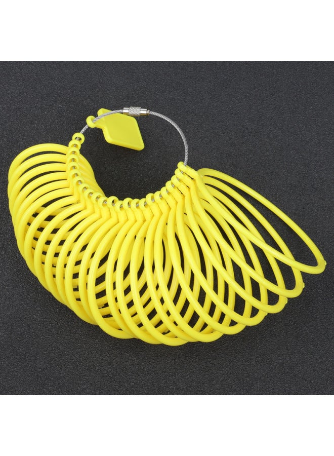 Plastic Bracelet Measuring Ring Wrist Size Measuring Tool Jade Bracelet Ring Size Jade Bracelet Ring Oral Test With Ring-Model:White Bracelet Ring  - Image 3