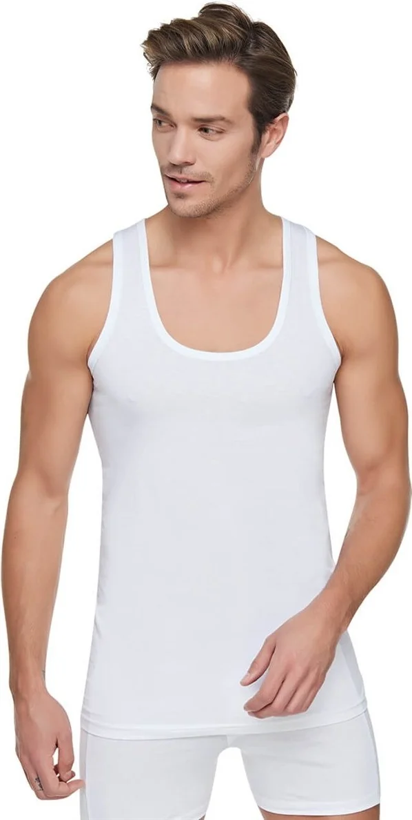 توتكو Passion 12 Pack Combed Cotton Thick Suspender Men's Undershirt