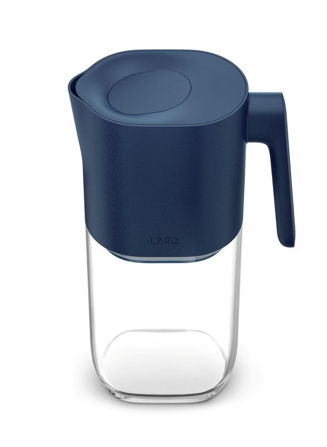 LARQ Water Filter Pitcher 1.9L (8-Cup) - Nano Zero Filter Removes Chlorine, Lead, PFAS & More - Monaco Blue - Image 2