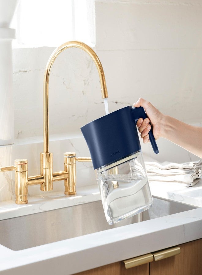 LARQ Water Filter Pitcher 1.9L (8-Cup) - Nano Zero Filter Removes Chlorine, Lead, PFAS & More - Monaco Blue - Image 5