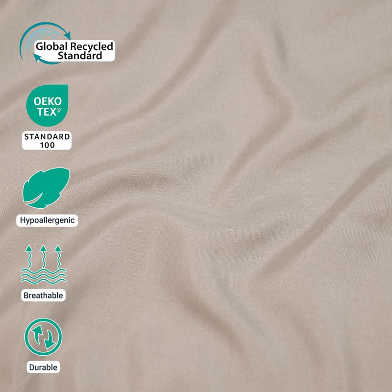 ZPECC Bulk Flat Sheets Only Twin Size 6 Pack, Easy Sort Top Bed Sheet by Color-Coded Label, Soft Durable Brushed Microfiber Fabric Hotel Airb&bs Essentials for Hosts, 66"x96", Beige - Image 4