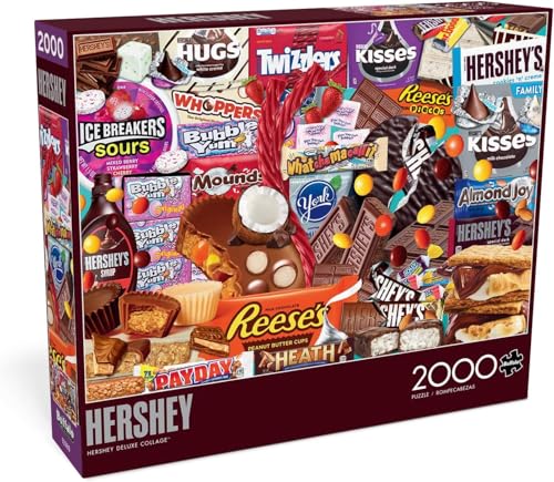 Buffalo Games - Hershey - Hershey Deluxe Collage - 2000 Piece Jigsaw Puzzle for Adults -Challenging Puzzle Perfect for Game Nights - Finished Size is 38.50 x 26.50 - Image 1