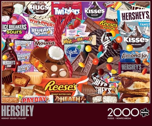 Buffalo Games - Hershey - Hershey Deluxe Collage - 2000 Piece Jigsaw Puzzle for Adults -Challenging Puzzle Perfect for Game Nights - Finished Size is 38.50 x 26.50 - Image 3