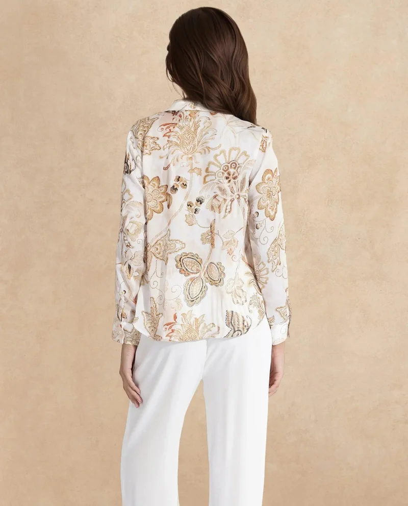 Rareism Women's Paisley Print Shirt