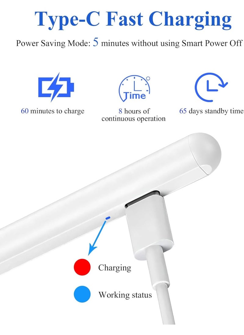 Generic - Active Stylus Pen for Touch Screens – 1.5mm Fine Tip, Magnetic, Compatible with iPad, iPhone, Android Tablets and Smartphones (White) - Image 1