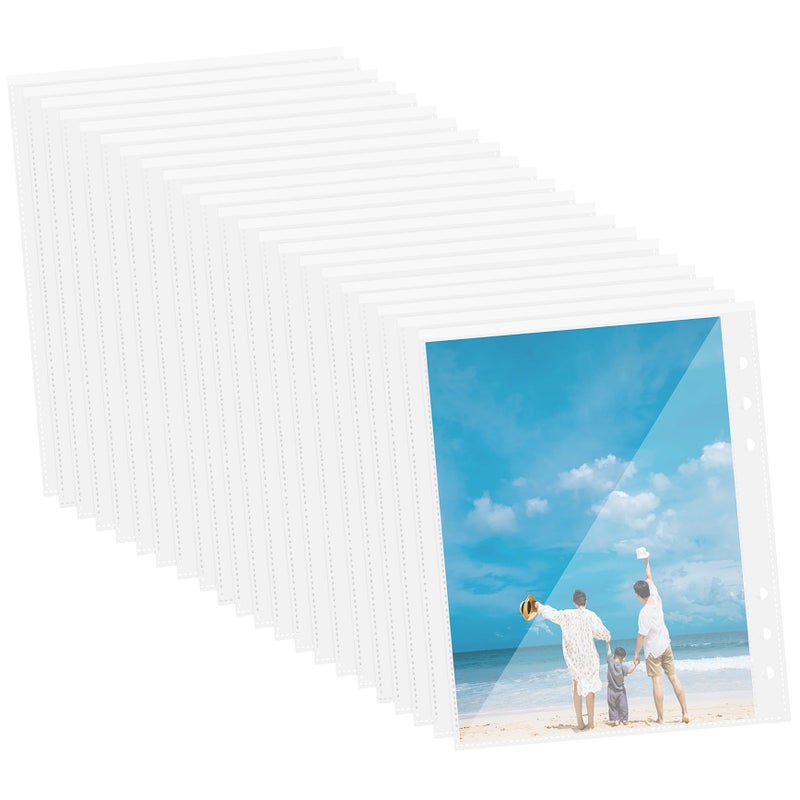 50 Pack Non Glare Page Protectors High Transparency Sheets For Binder Photo Storage - Image 2