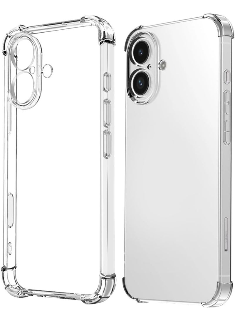 MUDISO Case Cover for iPhone 17 – Clear TPU Shockproof Bumper Case with Anti-Yellowing Protection, Anti-Scratch Design, Enhanced Grip, Slim Fit, and Wireless Charging Compatibility - Image 1