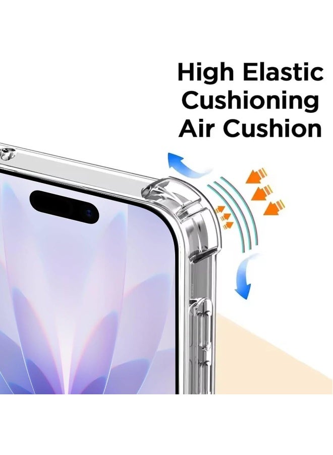 MUDISO Case Cover for iPhone 17 – Clear TPU Shockproof Bumper Case with Anti-Yellowing Protection, Anti-Scratch Design, Enhanced Grip, Slim Fit, and Wireless Charging Compatibility - Image 5
