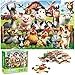 BenBen Floor Puzzles for Kids 48 Piece 2 x 3 feet Farm Animals Puzzles for Kids Ages 46 Large Jigsaw Puzzles for Toddlers Birthday Gift for Girls Boys - Image 3