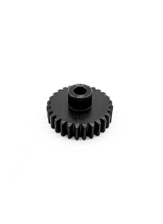 Generic Remote Control Car Gear M1.5 Modulus 8.0 Inner Hole Chrome Steel 11-30T Motor Tooth With M5 Machine Screw-Color:28T  - Image 1