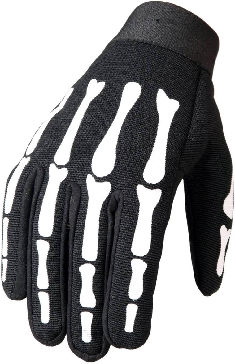 Hot Leathers Skeleton Mechanic Gloves - Image 1