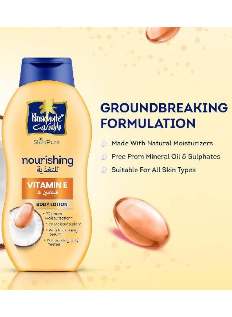 Parachute Nourishing Vitamin E Body lotion 400 ml - Image 2