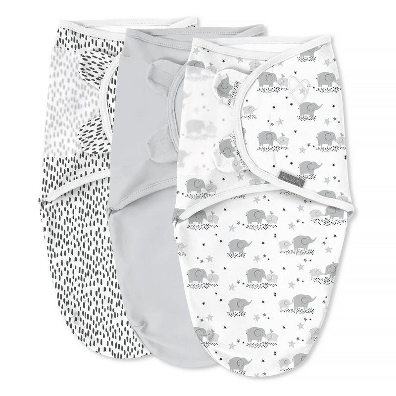 SwaddleMe Original Swaddle Size SmallMedium 03 Months 3Pack Mama Me Easy to Use Newborn Swaddle Wrap Keeps Baby Cozy and Secure and Helps Prevent Startle Reflex