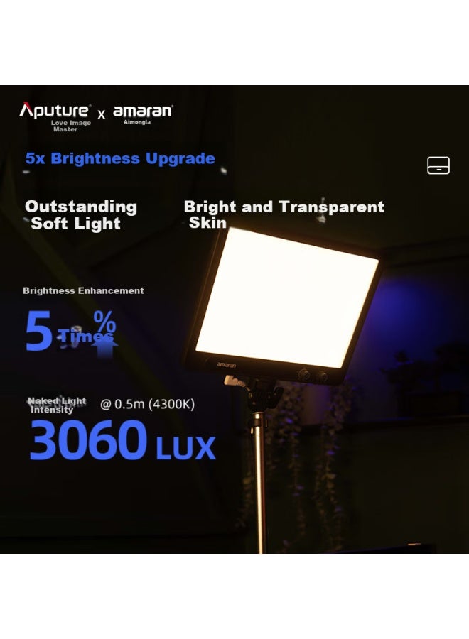 Amaran Verge Led Fill Light For Photography And Portable Studio Light With Adjustable Color Temperature For Indoor And Outdoor Use, Beauty Light For And Desktop, Charcoa - Image 4