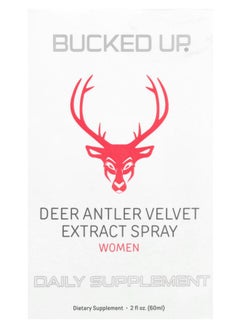 Bucked Up Deer Antler Velvet Extract Spray Women 2 fl oz (60 ml) 
