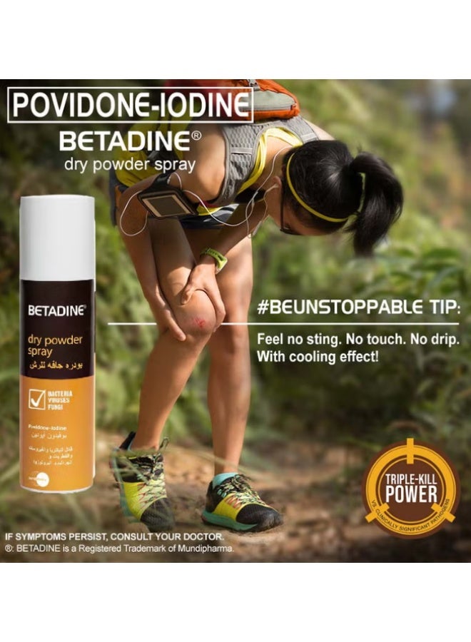 BETADINE Betadine Povidone Iodine Dry Powder Spray 55g  - Image 3