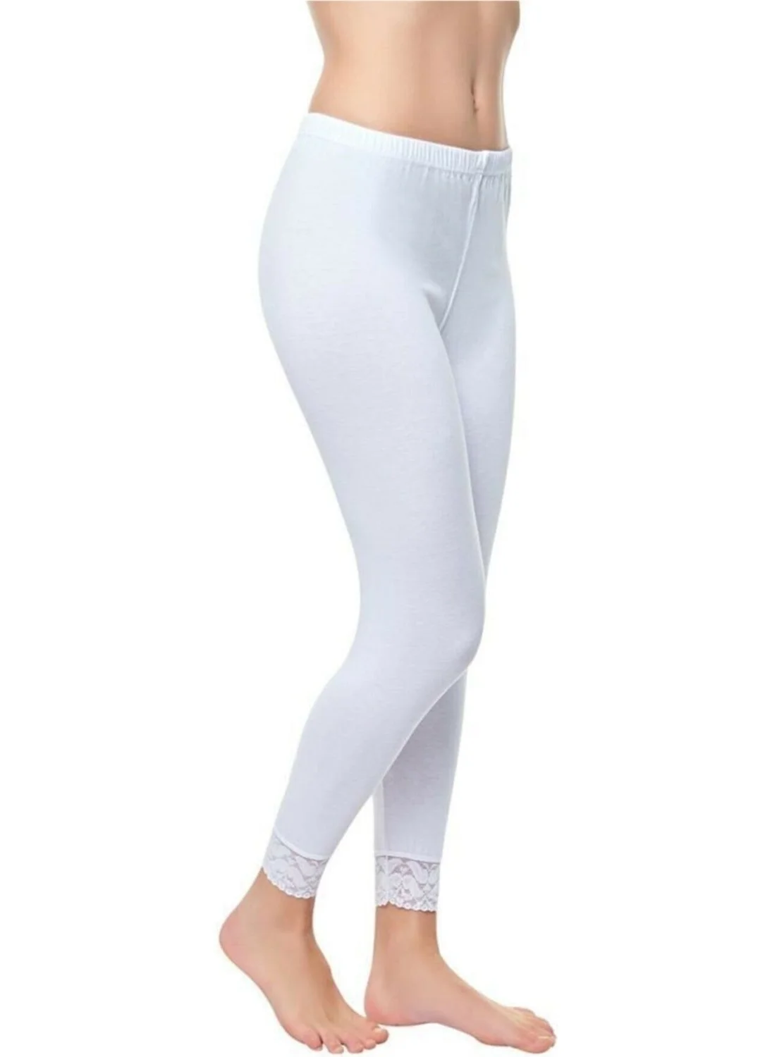 Tutku 3 Pieces White Color Long Leggings