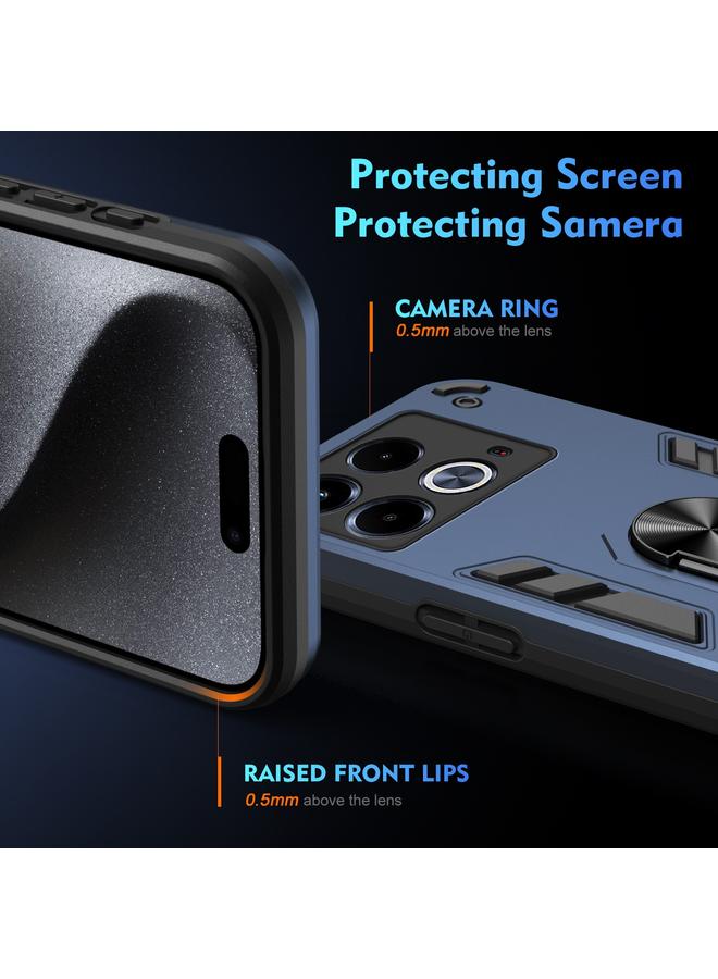 Zaboon Case For Infinix Note 40 Shockproof Metal Ring Holder Phone Case - Image 3