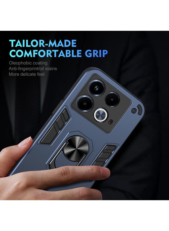 Zaboon Case For Infinix Note 40 Shockproof Metal Ring Holder Phone Case - Image 5