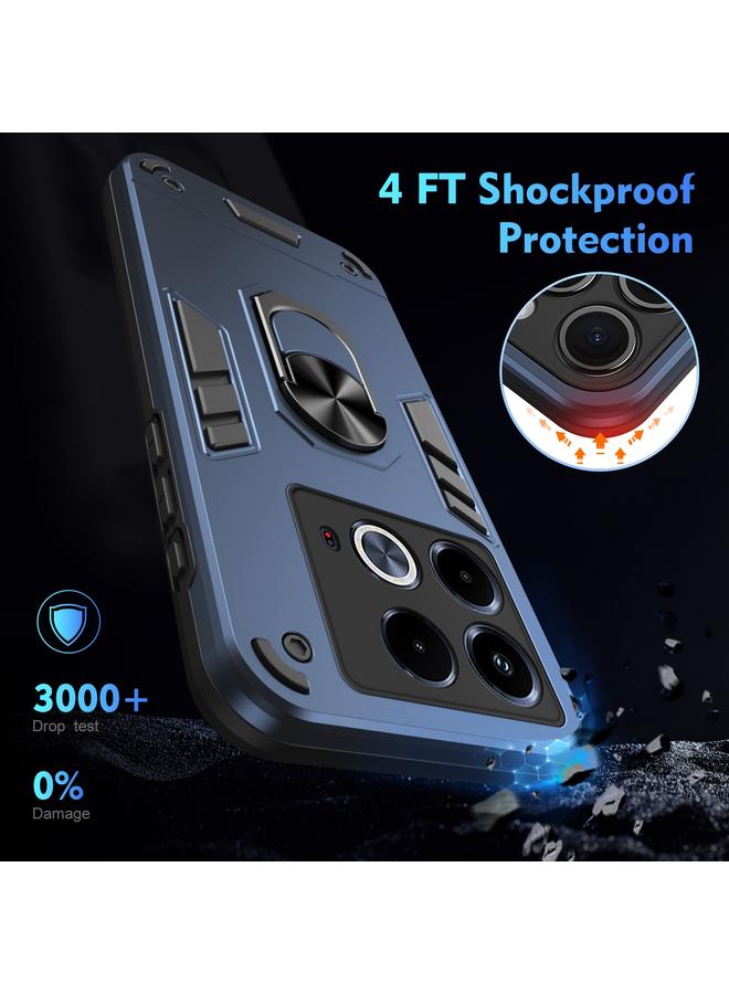 Zaboon Case For Infinix Note 40 Shockproof Metal Ring Holder Phone Case - Image 4