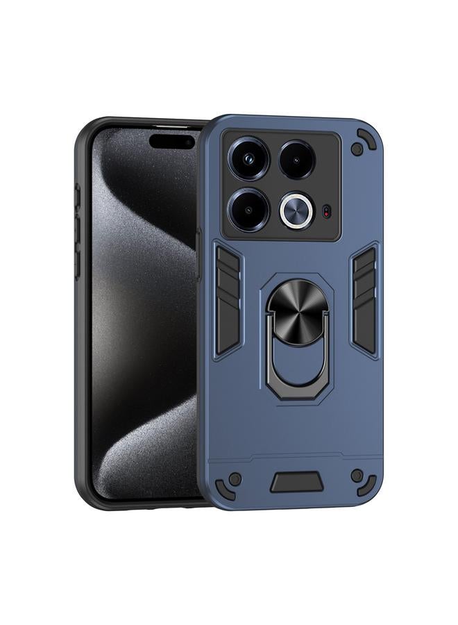 Zaboon Case For Infinix Note 40 Shockproof Metal Ring Holder Phone Case - Image 1