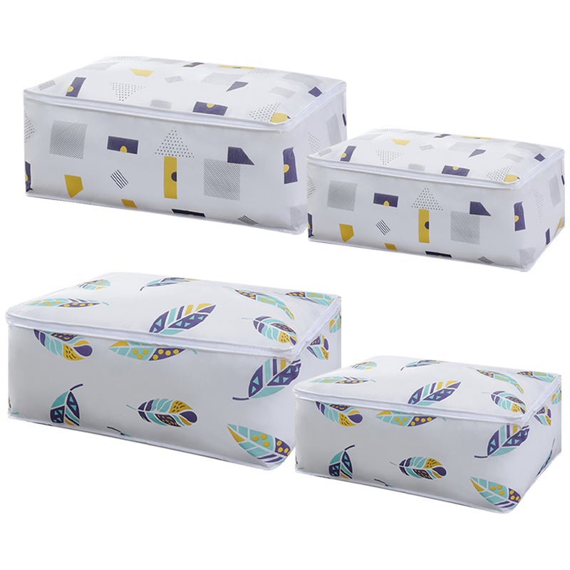 4pcs Multipurpose Quilt Bag Clothes Storage Bag Closet Quilt Organizer Bag Quilt Storage Bag - Image 1