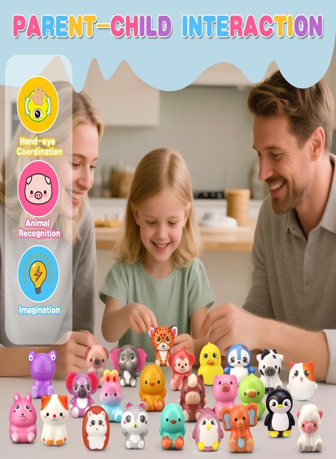 Cybemaga Easter Basket Stuffer 24 Pcs Foam Squeeze Toys for Kids Toddlers, Portable Soft Slow PU Animal Squishy Toys for Birthday Goodie Bag Stuffers, Perfect Prize Gift for Birthday Christmas Party - Image 5