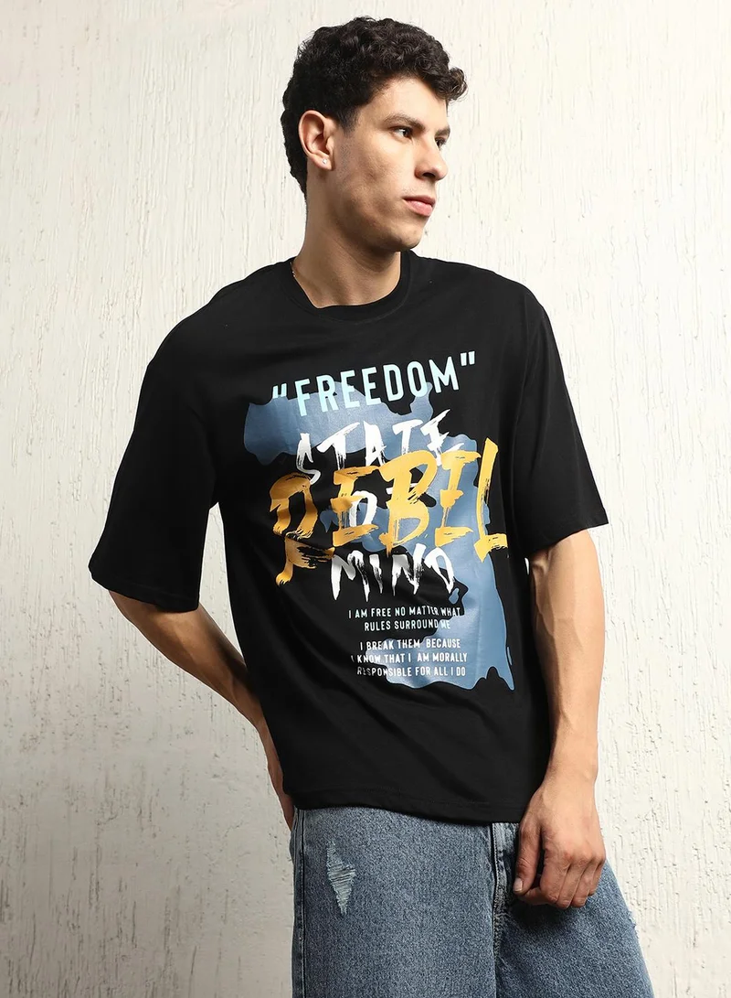 Hubberholme  Black T-Shirt For Men  | Best Price UAE