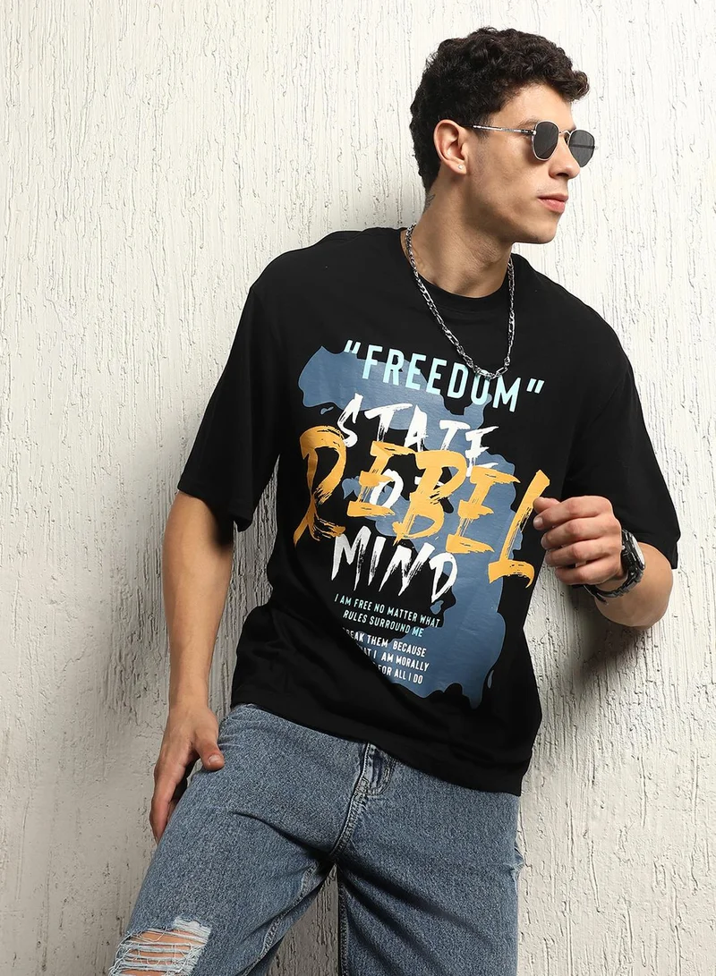 Hubberholme  Black T-Shirt For Men  | Best Price UAE