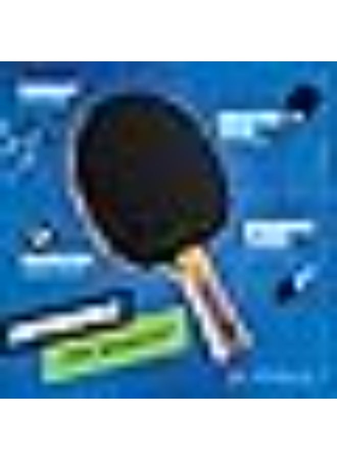 JOOLA JOOLA Omega Strata - Table Tennis Racket with Flared Handle - Tournament Level Ping Pong Paddle with Riff 34 Table Tennis Rubber - Designed for Spin  - Image 5