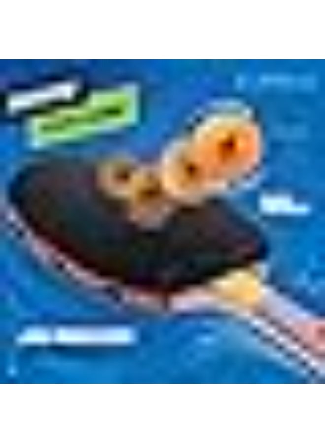 JOOLA JOOLA Omega Strata - Table Tennis Racket with Flared Handle - Tournament Level Ping Pong Paddle with Riff 34 Table Tennis Rubber - Designed for Spin  - Image 4