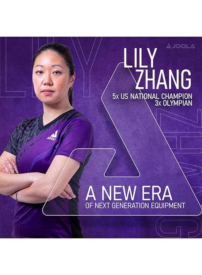 جولا مضرب تنس الطاولة ستراتا بمقبض واسع اوميجا ستراتا من جولا - مضرب تنس طاولة بمستوى البطولات مع مطاط ريف 34 لتنس الطاولة - مصمم للدور مستلزمات رياضيه - العاب رياضيه - ادوات رياضيه و جيم عاوزه ترجم - Image 3