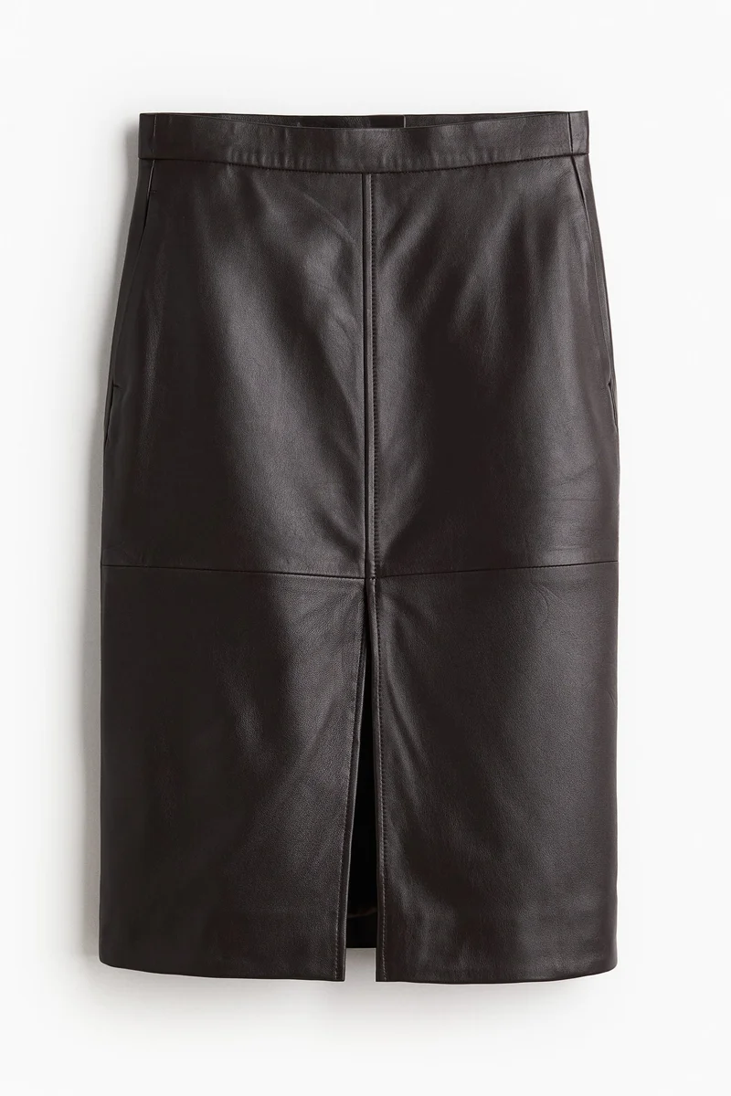 H&M Leather pencil skirt