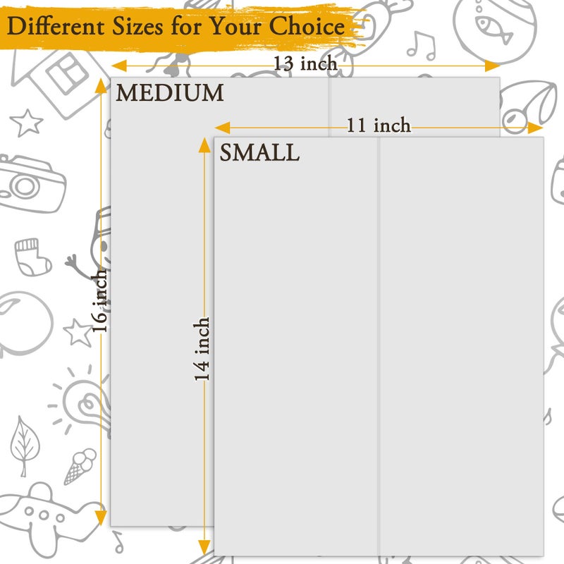 AKONEGE 3Pcs Small Trifold Poster Board, 21 x 14 inches White Tri Fold Poster Boards Corrugated Presentation Board Science Fair Display Boards for School Fun Projects, Exhibitions and Business - Image 3