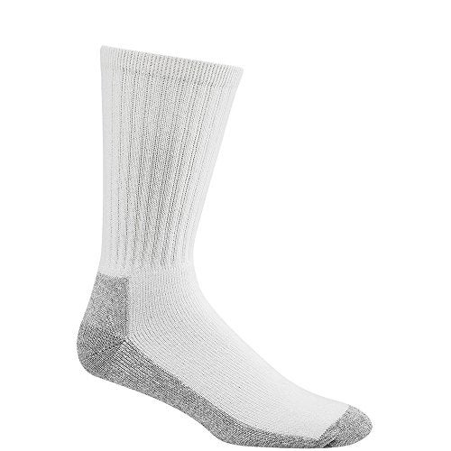 Wigwam At Work Crew 3-Pack S1221 Sock, White/Sweatshirt Grey Lt - XL - Image 1