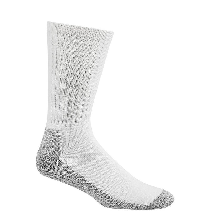 Wigwam At Work Crew 3-Pack S1221 Sock, White/Sweatshirt Grey Lt - XL - Image 5