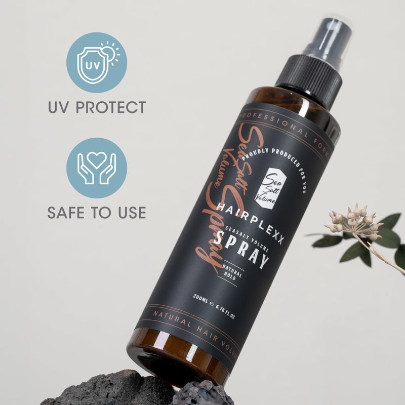 Hairplexx بخاخ شعر بحجم ملح البحر للرجال والنساء، مظهر شعر طبيعي كثيف وممتلئ مع لمسة نهائية غير لامعة وثبات طبيعي، خالي من البارابين - 2x 6.76 أونصة سائلة (عبوة من 2) - Image 5