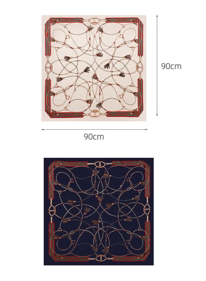 وشاح رأس مربع كبير من الساتان للنساء، عبوتان من الأوشحة خفيفة الوزن تشبه الحرير، أوشحة رأس من الساتان، أوشحة للرقبة والشعر، أربطة شعر للنساء والفتيات لتغطية الشعر أثناء النوم واللف، مقاس 35 × 35 بوصة - Image 2