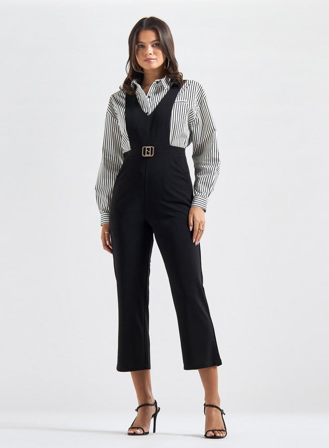 Splash FAV Jumpsuit with V-neck and Pockets - Image 1