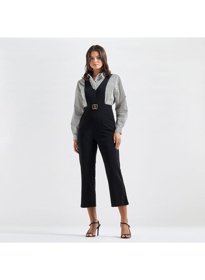 Splash FAV Jumpsuit with V-neck and Pockets - Image 1