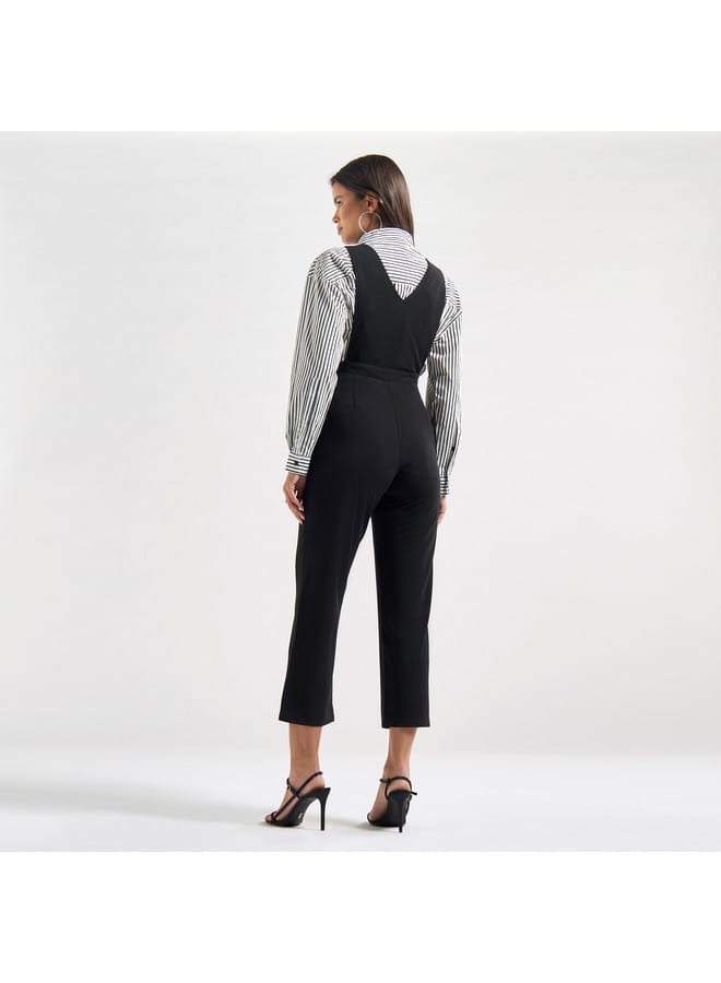 Splash FAV Jumpsuit with V-neck and Pockets - Image 3
