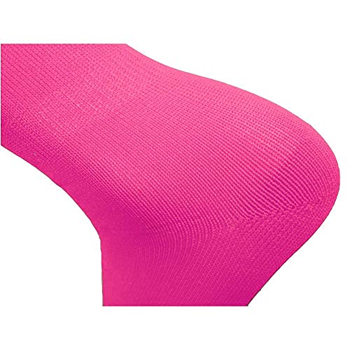 Fitliva Bulk Cheerleader Socks Team Sport Socks Knee Length High School University College Womens Mens Uniform (12Pack-Neon Pink) - Image 4