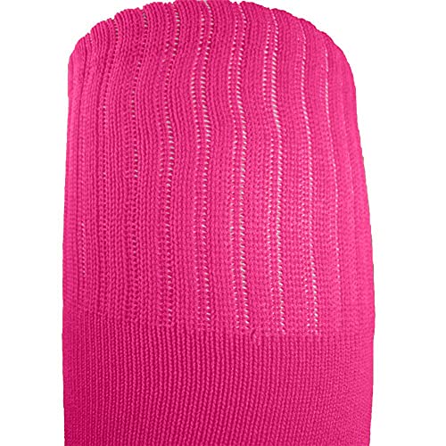Fitliva Bulk Cheerleader Socks Team Sport Socks Knee Length High School University College Womens Mens Uniform (12Pack-Neon Pink) - Image 2