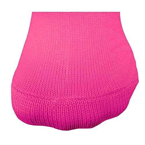 Fitliva Bulk Cheerleader Socks Team Sport Socks Knee Length High School University College Womens Mens Uniform (12Pack-Neon Pink) - Image 5